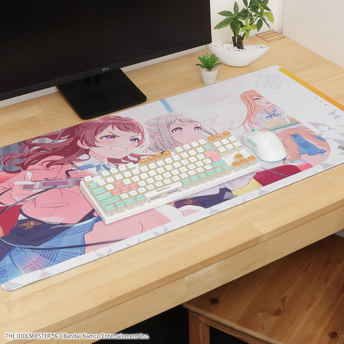 学園アイドルマスター × ふもコレ ゲーミングマウスパッド 2XL