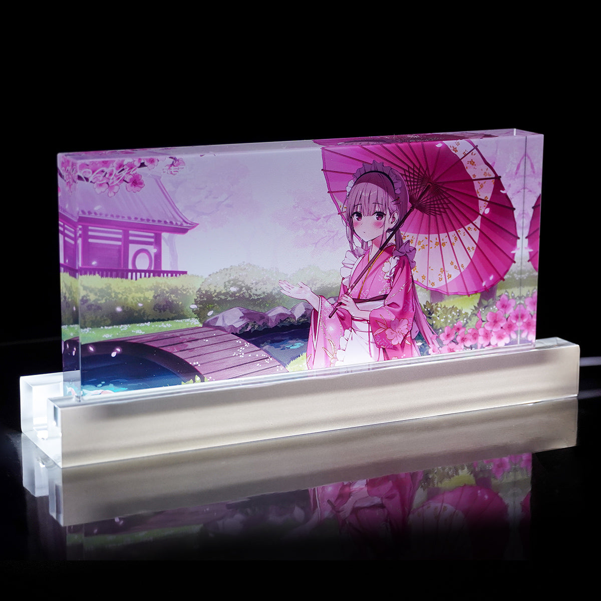 ふもコレSeasons × らんぐ LEDスタンド付きアクリルブロック 25春