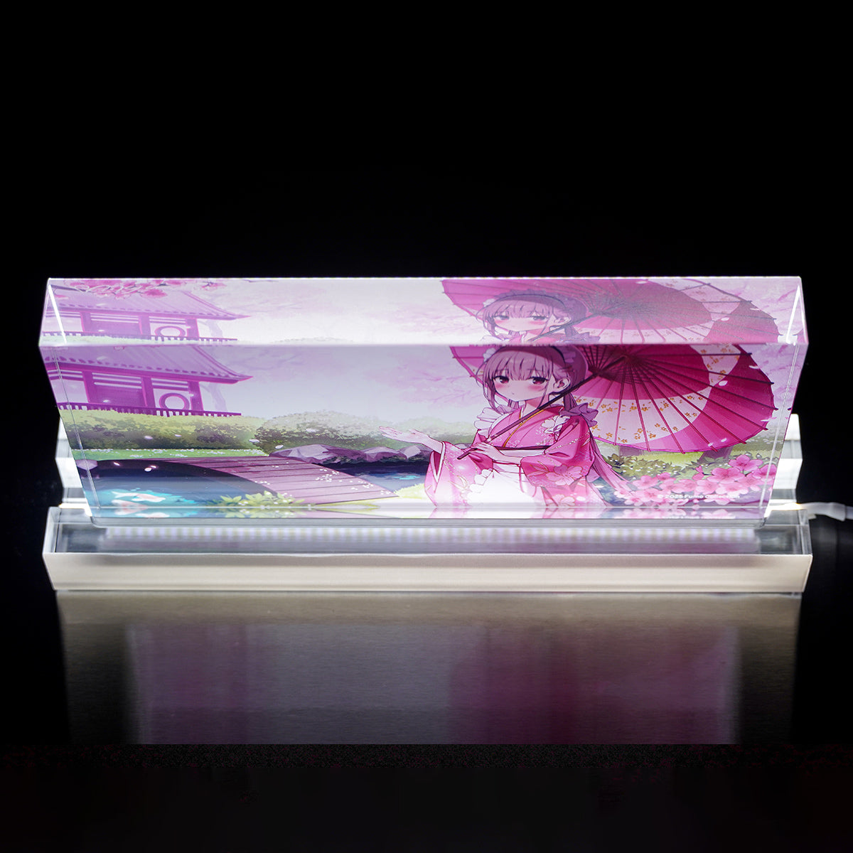 ふもコレSeasons × らんぐ LEDスタンド付きアクリルブロック 25春