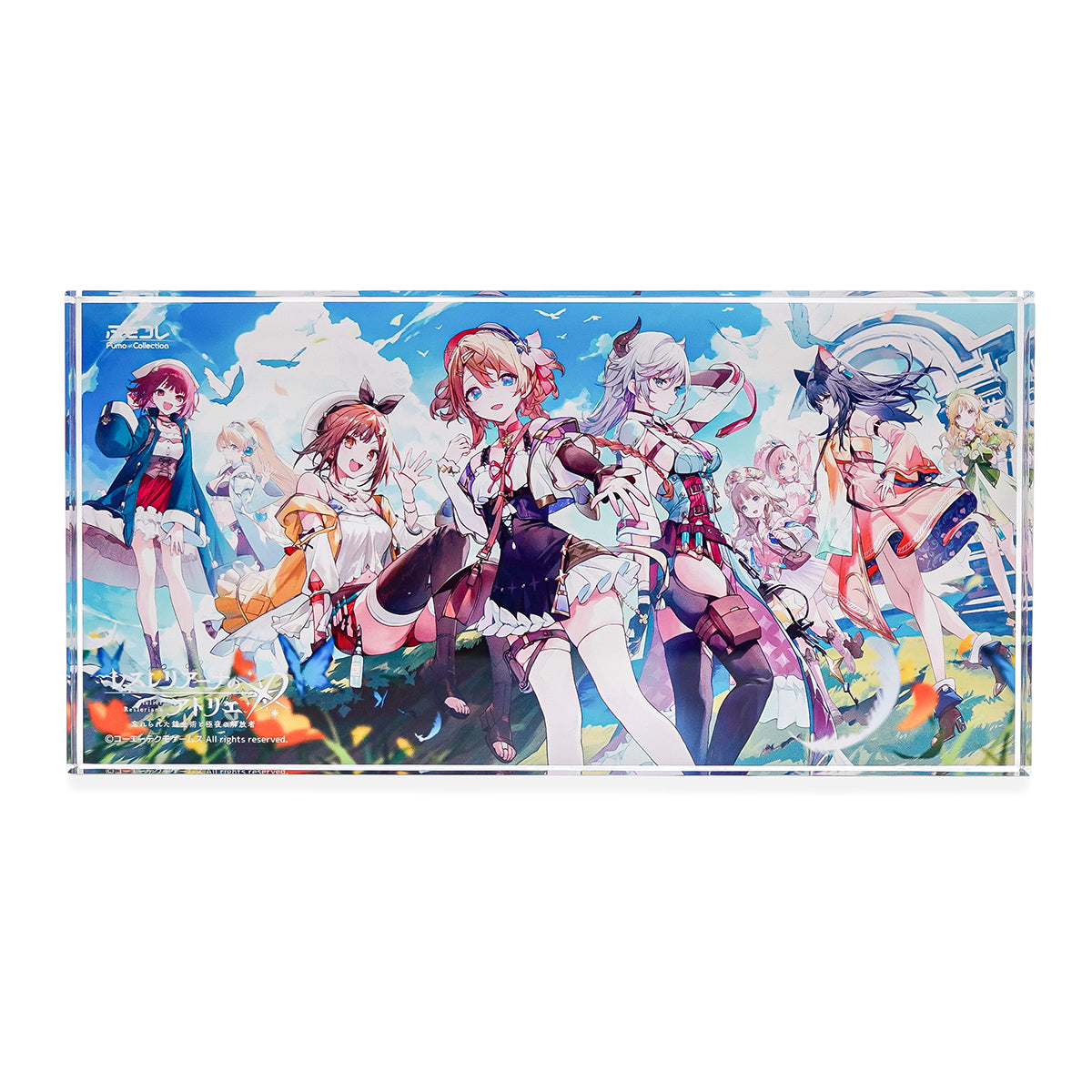 FumoColle x Atelier Lesleyana Acrylic Block with LED Stand - Group Picture of All the Main Characters