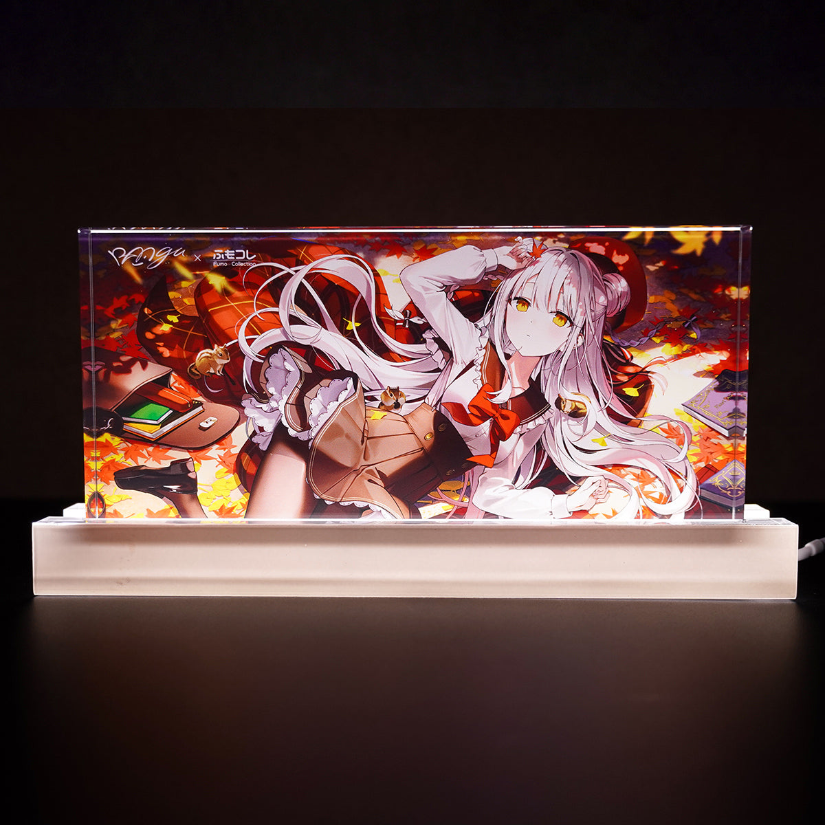 ふもコレSeasons × らんぐ LEDスタンド付きアクリルブロック 25秋