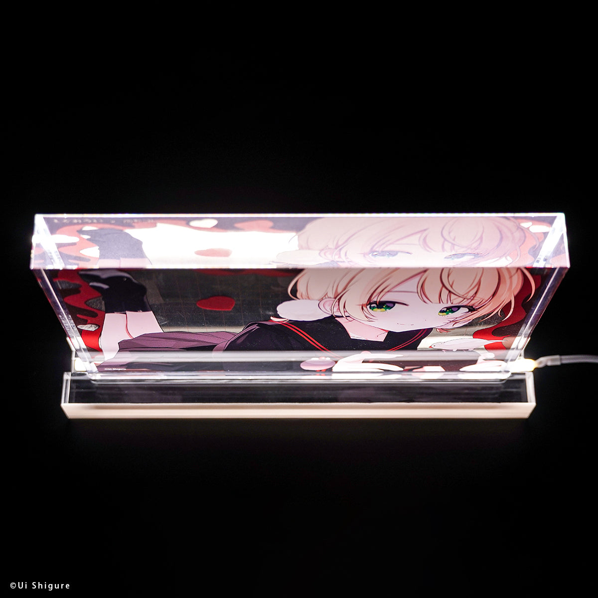 しぐれうい × ふもコレ LEDスタンド付きアクリルブロック