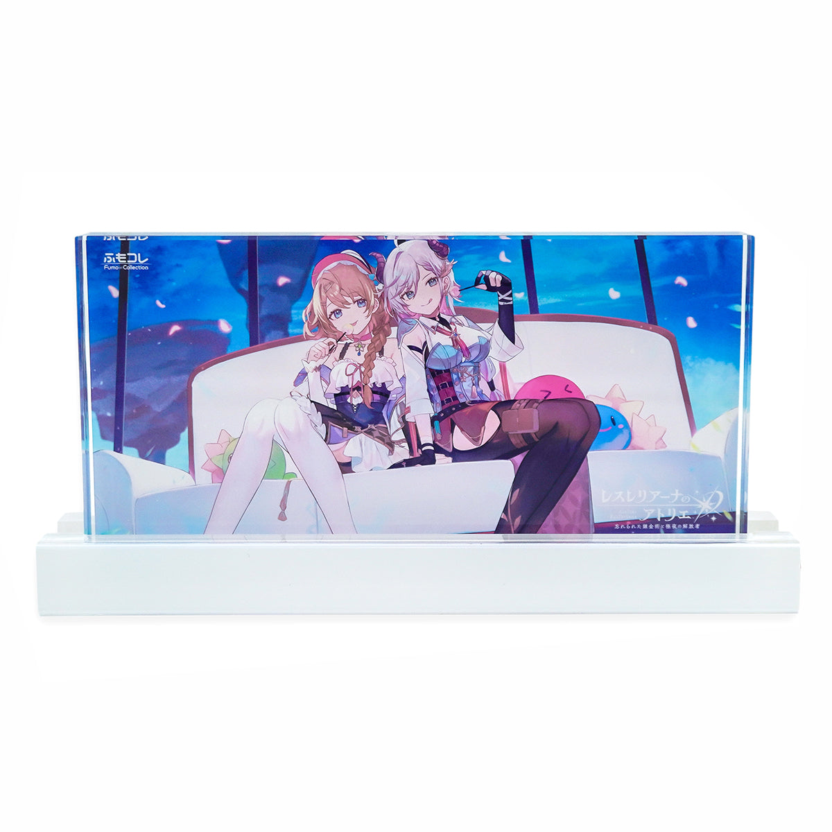 ふもコレ × レスレリアーナのアトリエ LEDスタンド付きアクリルブロック  レスナ&ヴァレリア