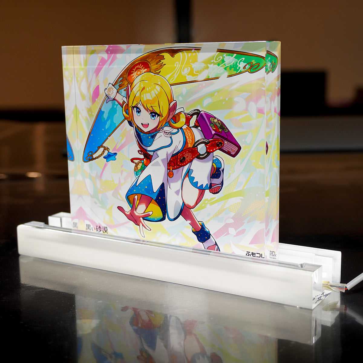 ふもコレ × 黒い砂漠 LEDスタンド付きアクリルブロック シャイ