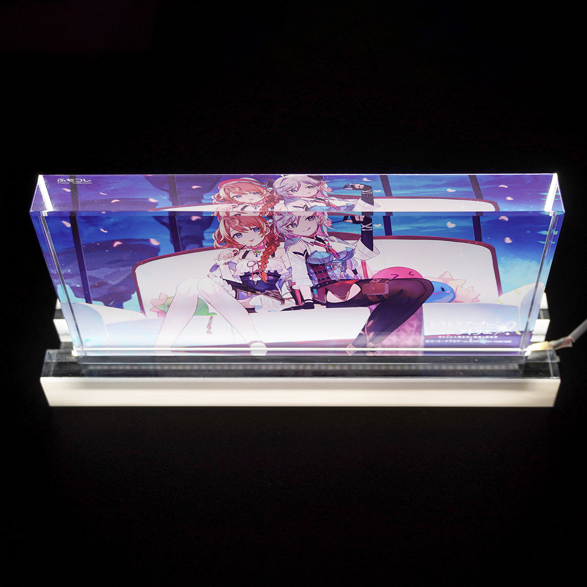 FumoColle x Atelier Lesleriana Acrylic Block with LED Stand Lesna & Valeria