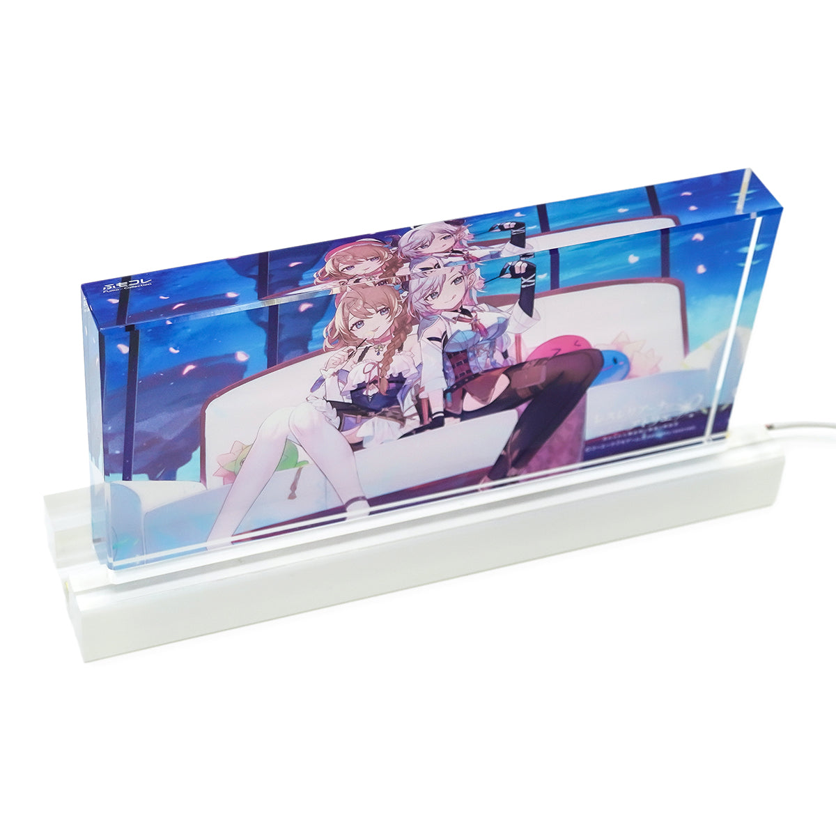 FumoColle x Atelier Lesleriana Acrylic Block with LED Stand Lesna & Valeria