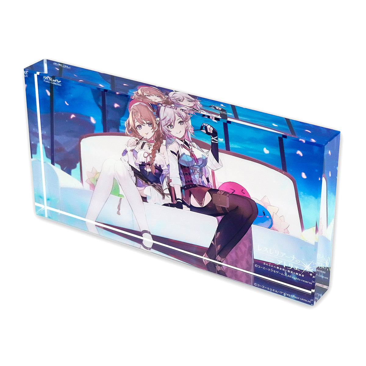 FumoColle x Atelier Lesleriana Acrylic Block with LED Stand Lesna & Valeria