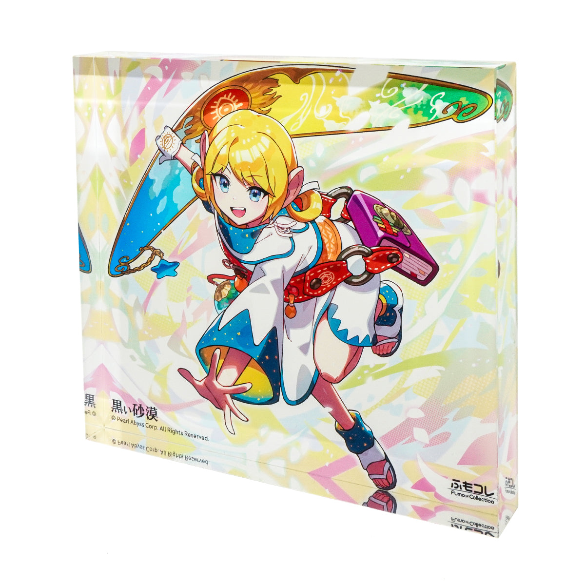 ふもコレ × 黒い砂漠 LEDスタンド付きアクリルブロック シャイ