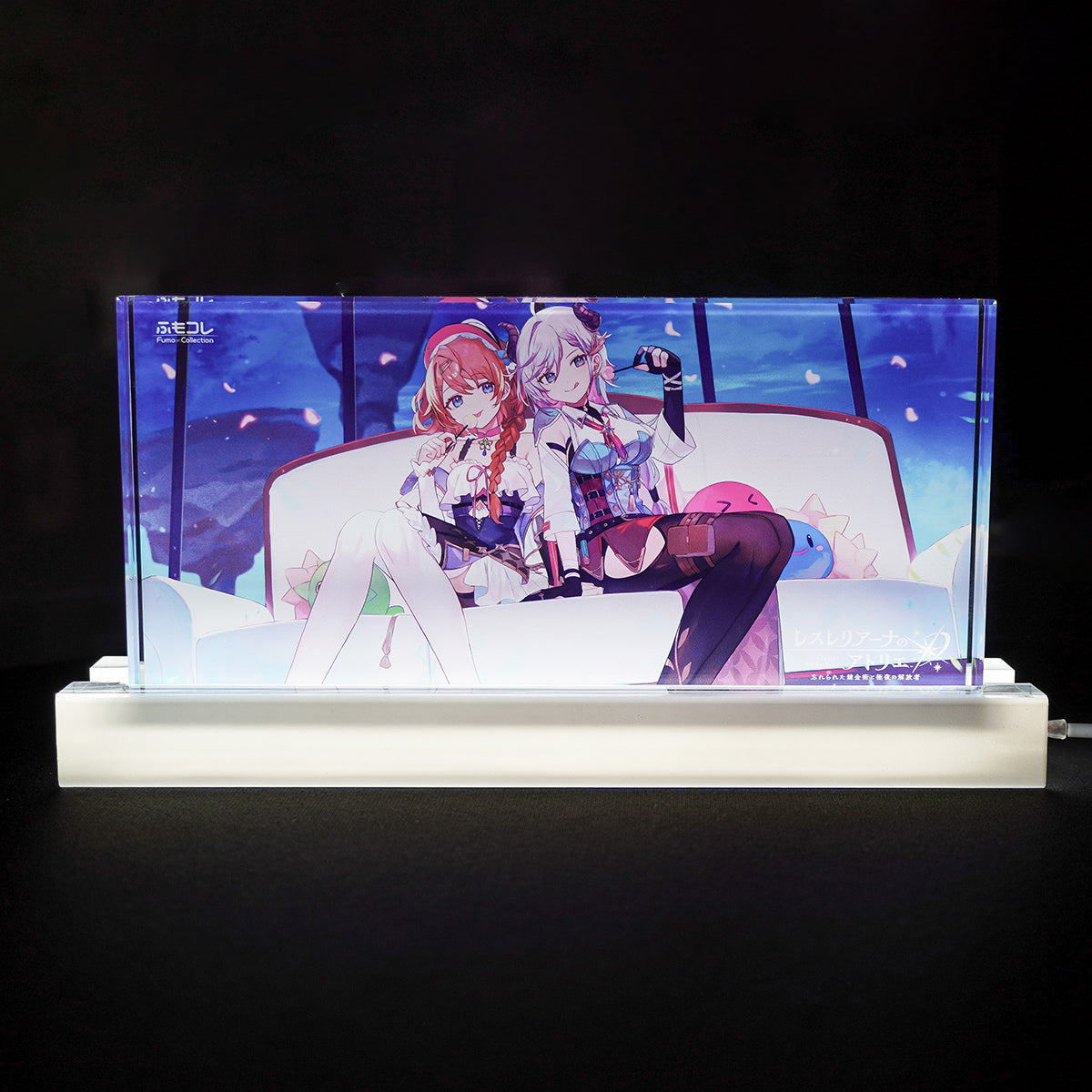 FumoColle x Atelier Lesleriana Acrylic Block with LED Stand Lesna & Valeria