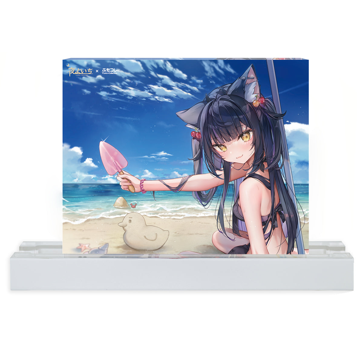 ふもコレSeasons × 夜よいち LEDスタンド付きアクリルブロック 25夏