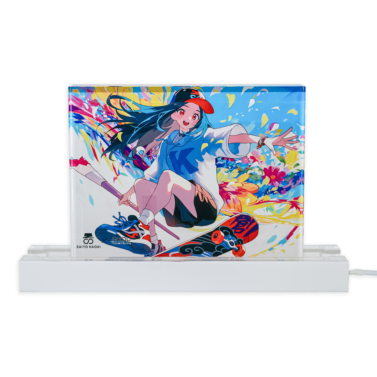 ふもコレSeasons × さいとうなおき LEDスタンド付きアクリルブロック 25春