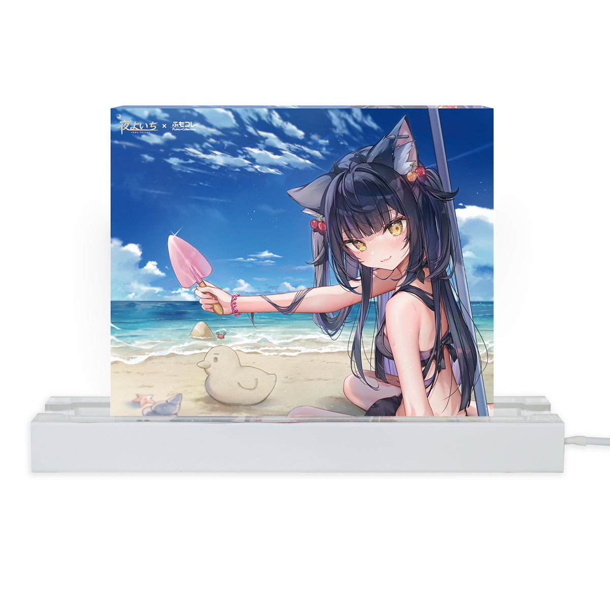 ふもコレSeasons × 夜よいち LEDスタンド付きアクリルブロック 25夏