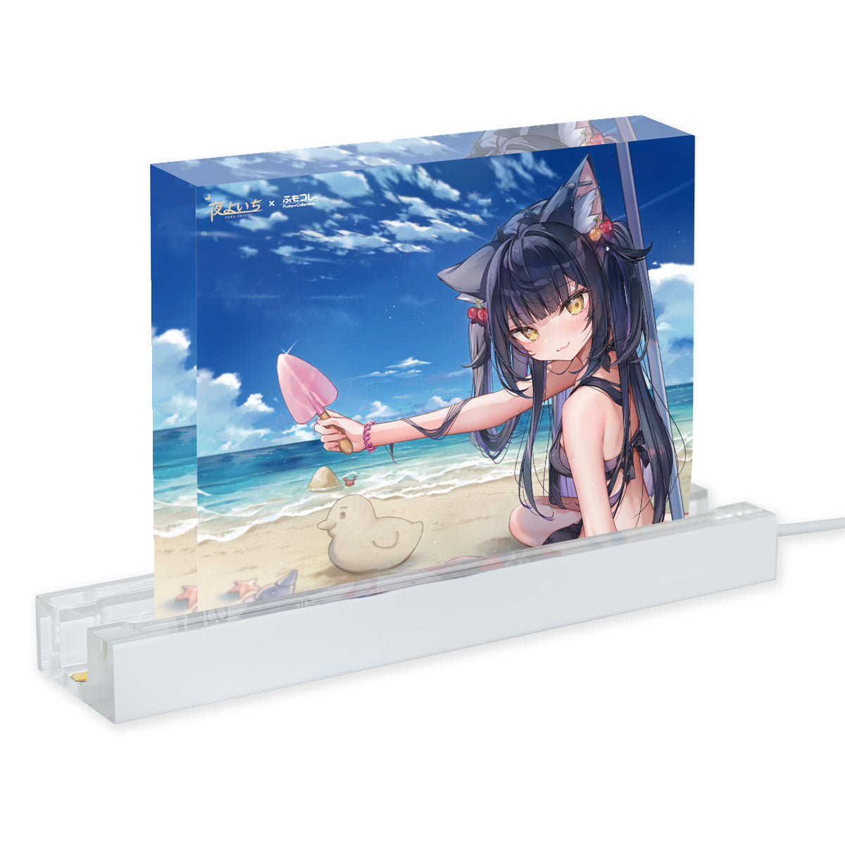 ふもコレSeasons × 夜よいち LEDスタンド付きアクリルブロック 25夏