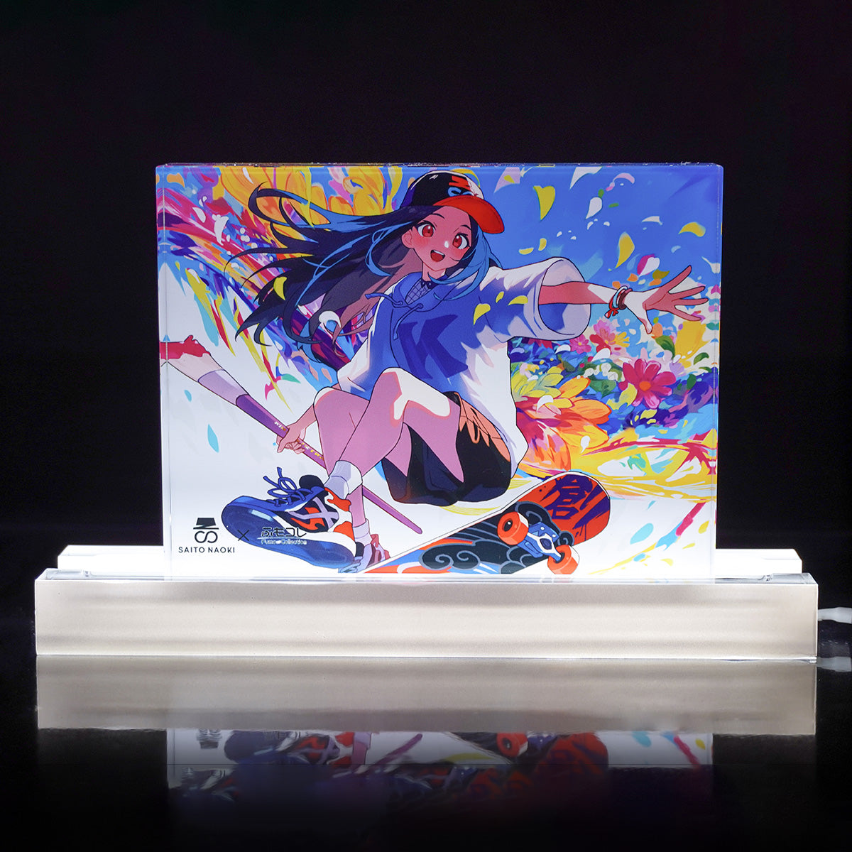 ふもコレSeasons × さいとうなおき LEDスタンド付きアクリルブロック 25春