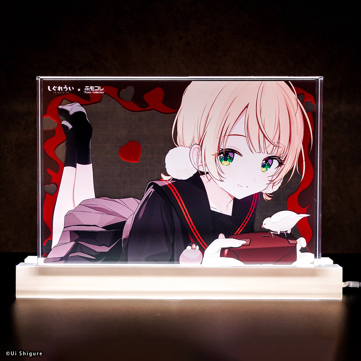 しぐれうい × ふもコレ LEDスタンド付きアクリルブロック