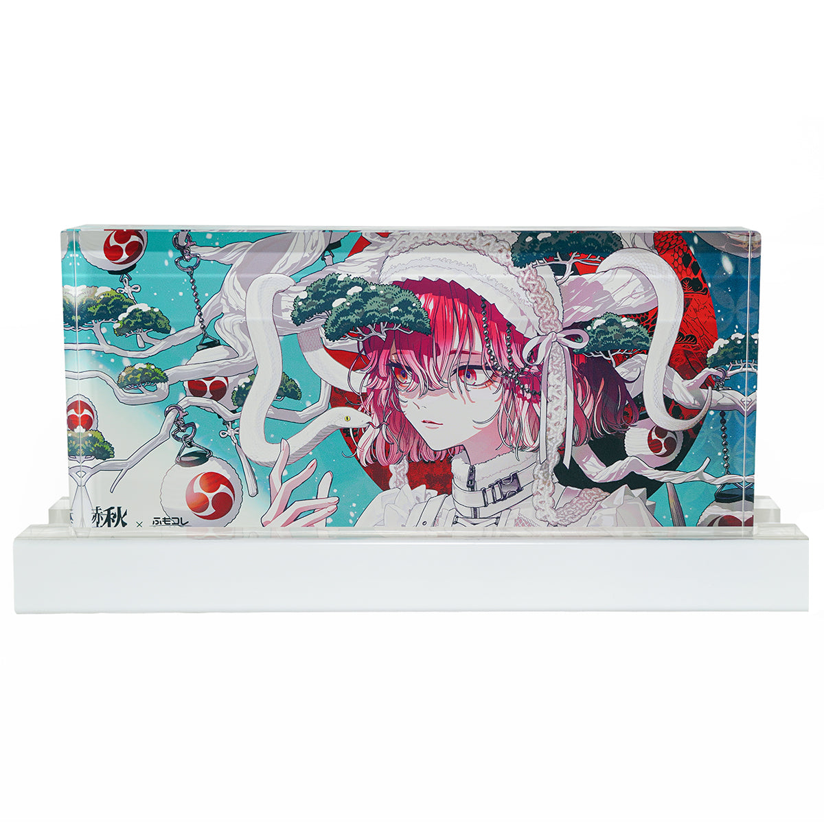 ふもコレSEASONS × 秋赤音 LEDスタンド付きアクリルブロック 24冬 