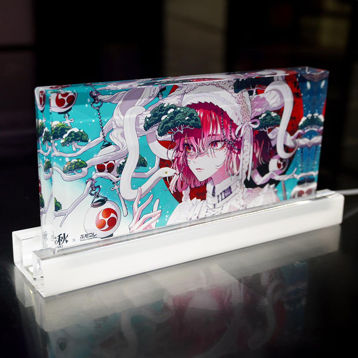 ふもコレSEASONS × 秋赤音 LEDスタンド付きアクリルブロック 24冬