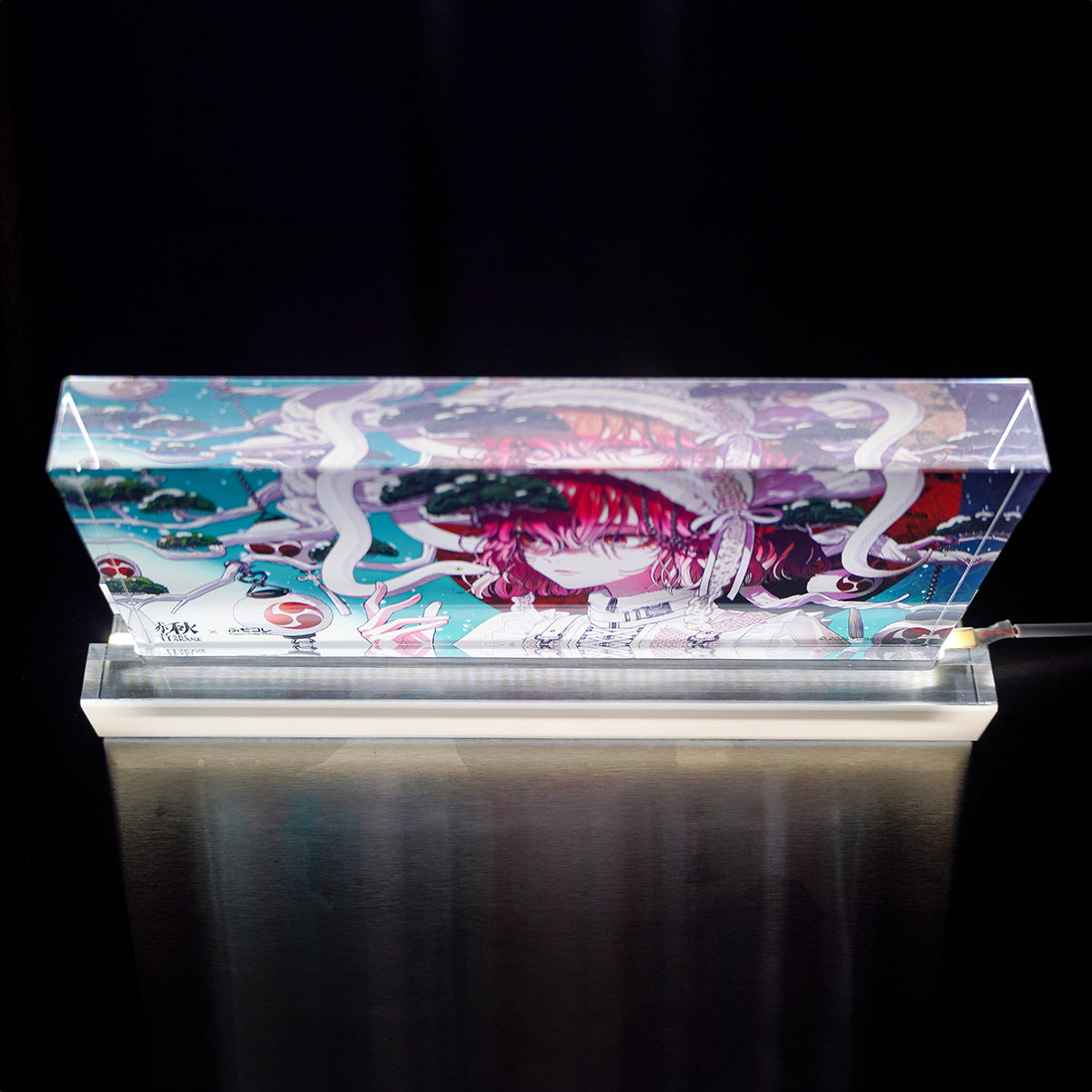ふもコレSEASONS × 秋赤音 LEDスタンド付きアクリルブロック 24冬