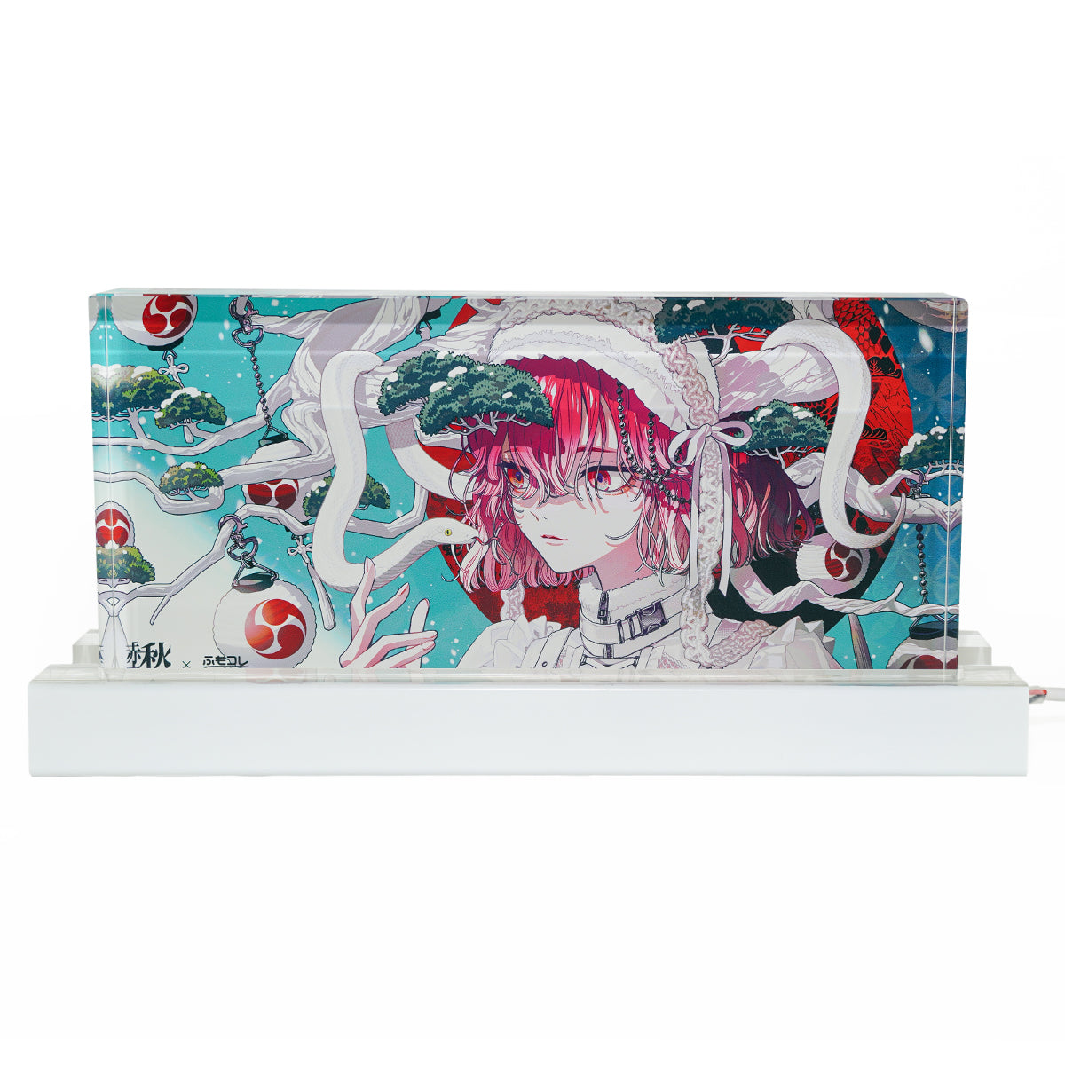 ふもコレSEASONS × 秋赤音 LEDスタンド付きアクリルブロック 24冬