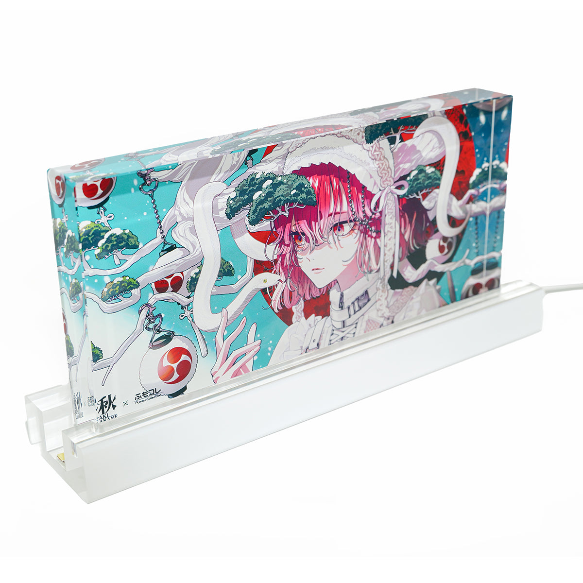 ふもコレSEASONS × 秋赤音 LEDスタンド付きアクリルブロック 24冬
