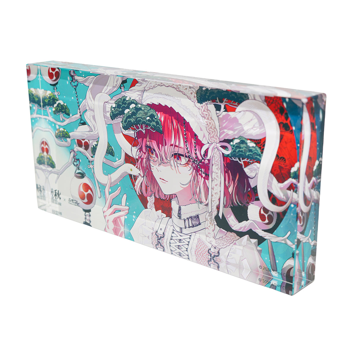 ふもコレSEASONS × 秋赤音 LEDスタンド付きアクリルブロック 24冬