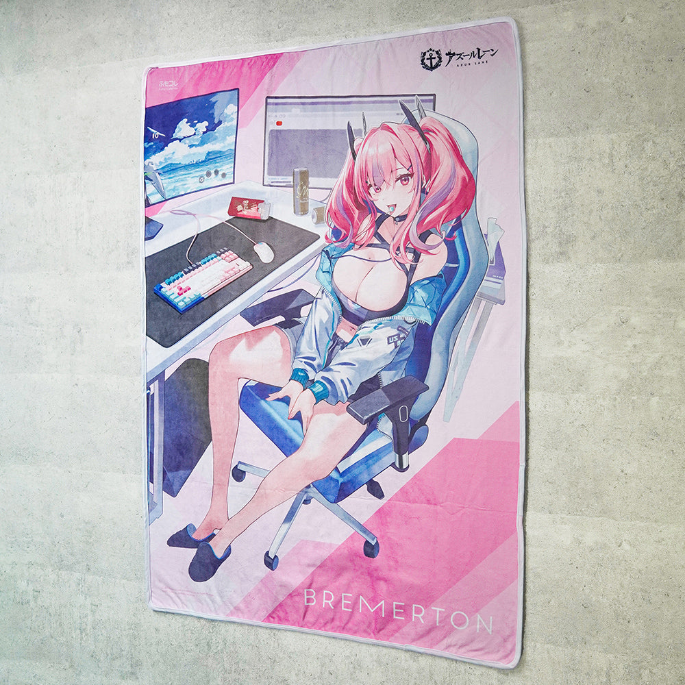 ふもコレ×アズールレーン 特大ブランケット ブレマートン