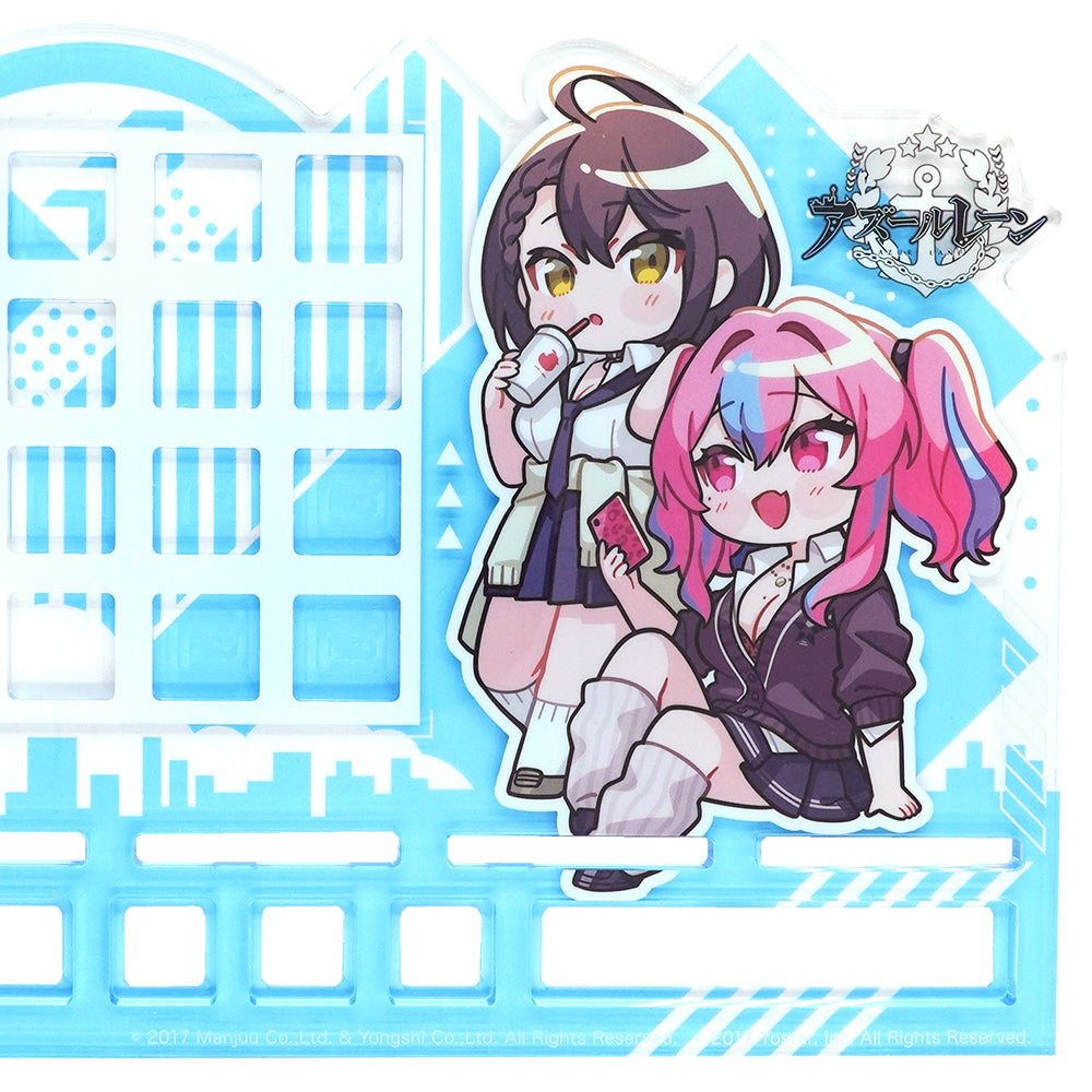 ふもコレ×アズールレーン アクリルキーボードスタンド ブレマートン&ボルチモアモデル