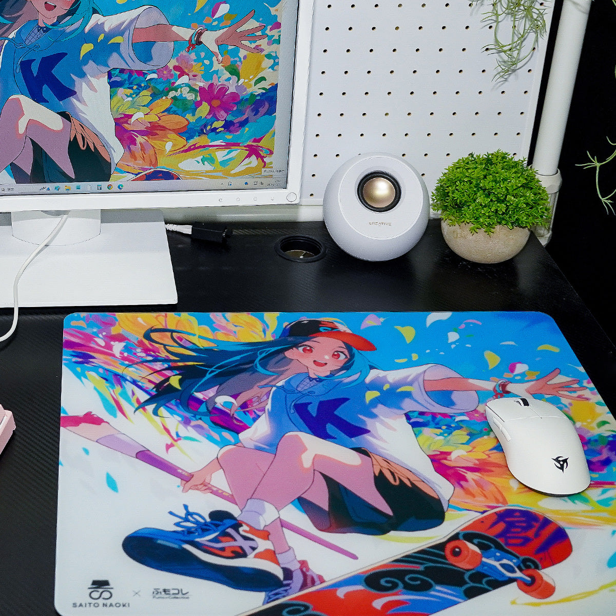 ふもコレSeasons × さいとうなおき Dream Gamer ガラスマウスパッド 25春【他商品との同梱不可】