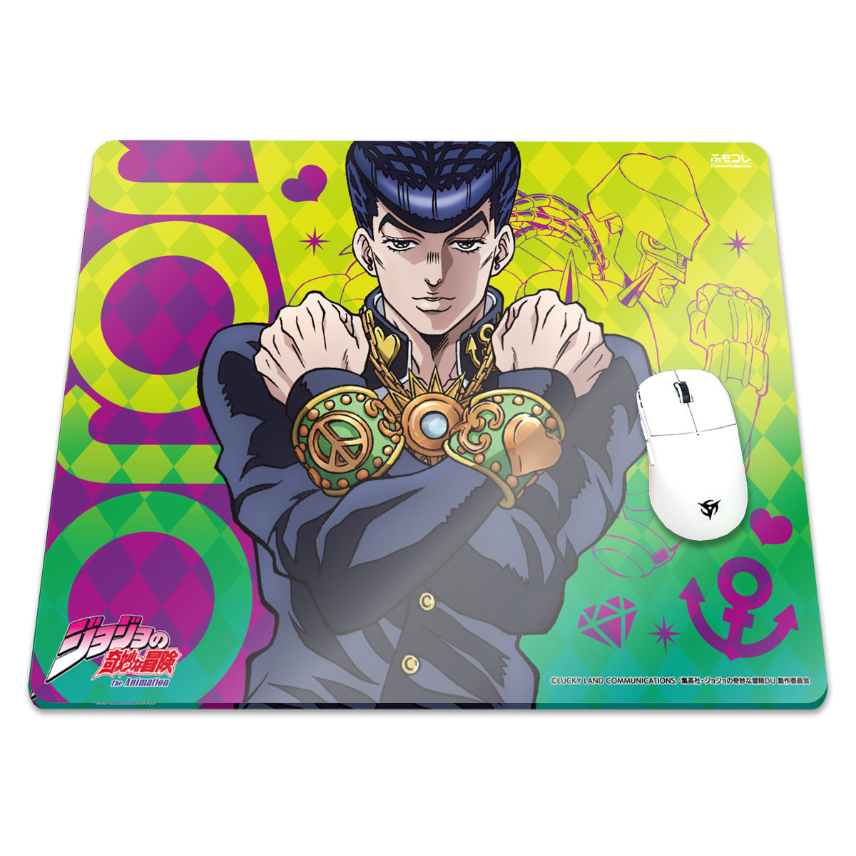 ジョジョの奇妙な冒険 ダイヤモンドは砕けない コラボレーション ガラスマウスパッド Dream Gamer 浮【他商品との同梱不可】