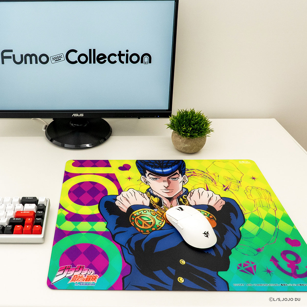 ジョジョの奇妙な冒険 ダイヤモンドは砕けない コラボレーション ガラスマウスパッド Dream Gamer 浮【他商品との同梱不可】