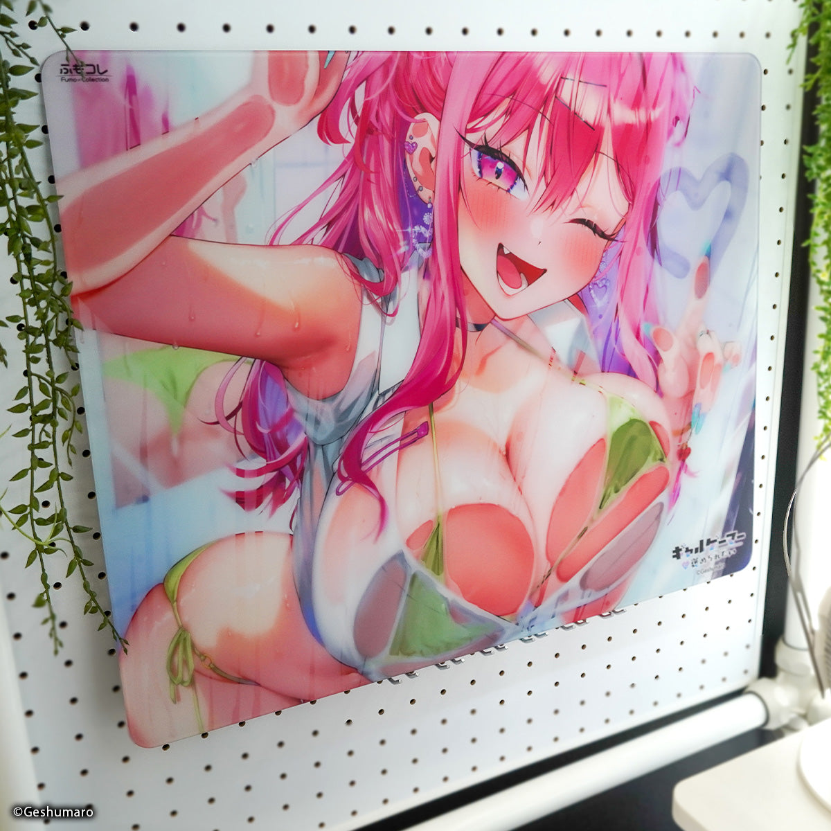 ギャルゲーマーに褒められたい × ふもコレ ガラスマウスパッド 莉音 (Dream Gamer)【他商品との同梱不可】