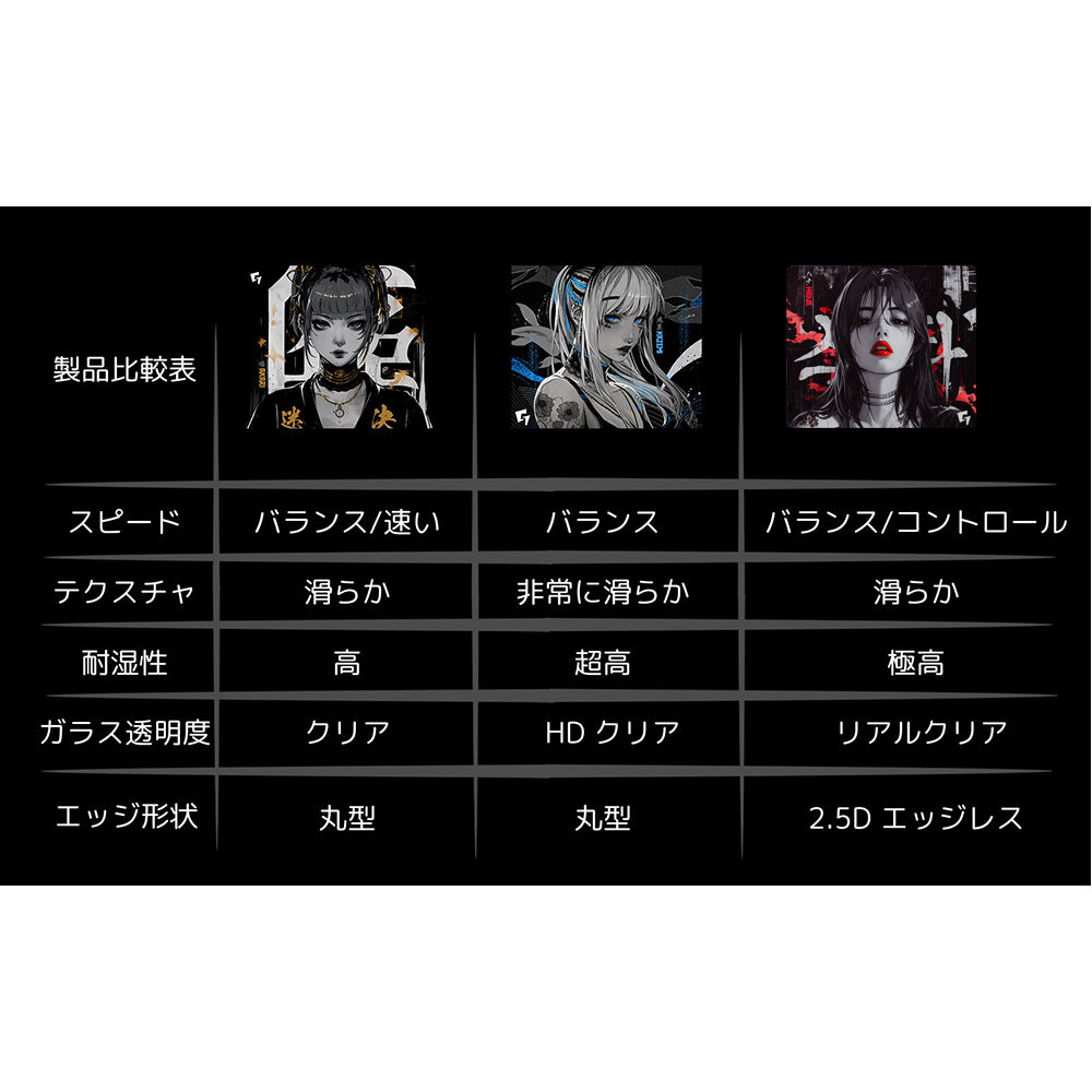 GLSSWRKS Hana Premium Glass Mousepad Japan Edition 560x480mm (Cannot be shipped with other products)