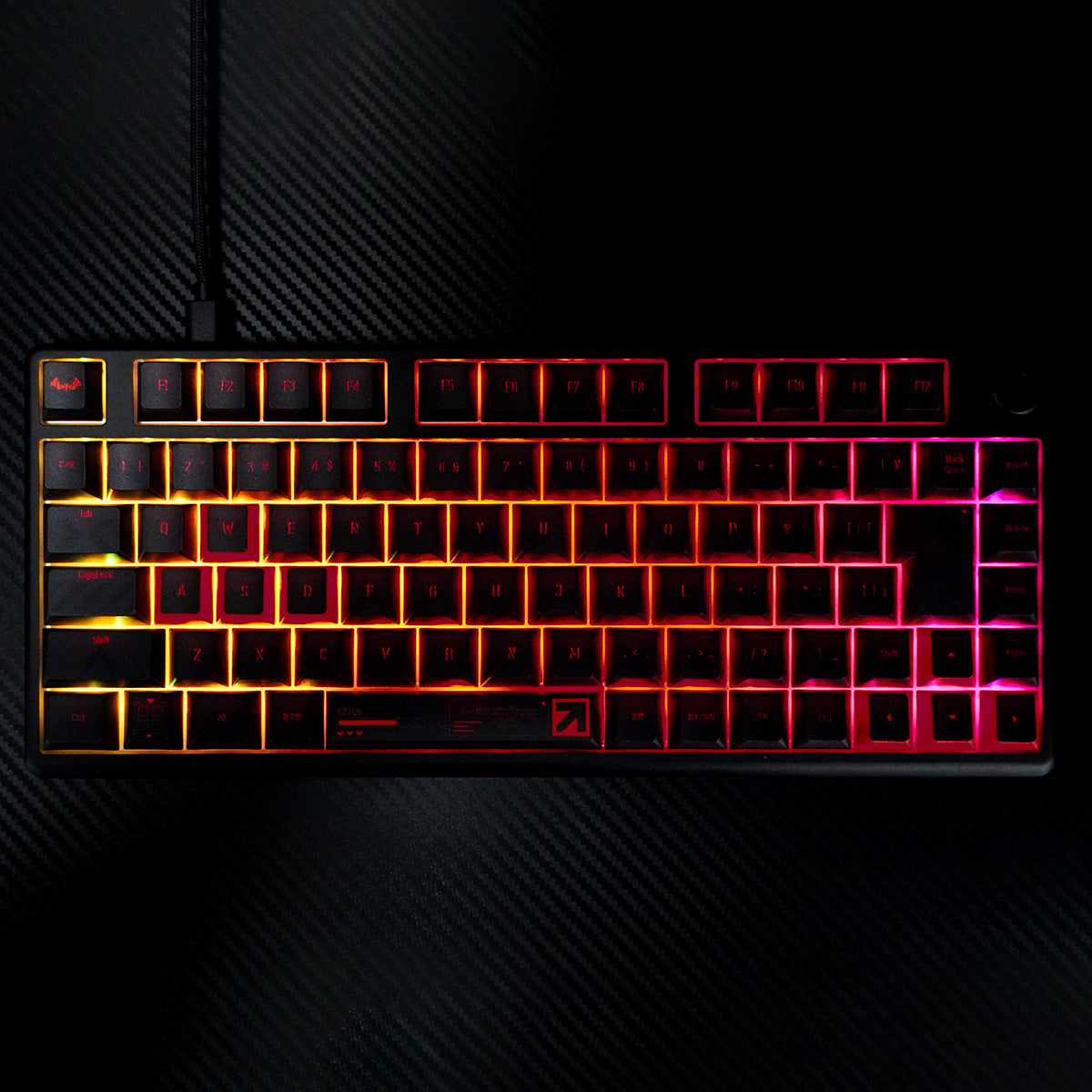 にじさんじ × ふもコレ キーボード 葛葉 Arbiter studio 日本語配列 75% ラピッドトリガー (Gateron Magnetic White) 軸