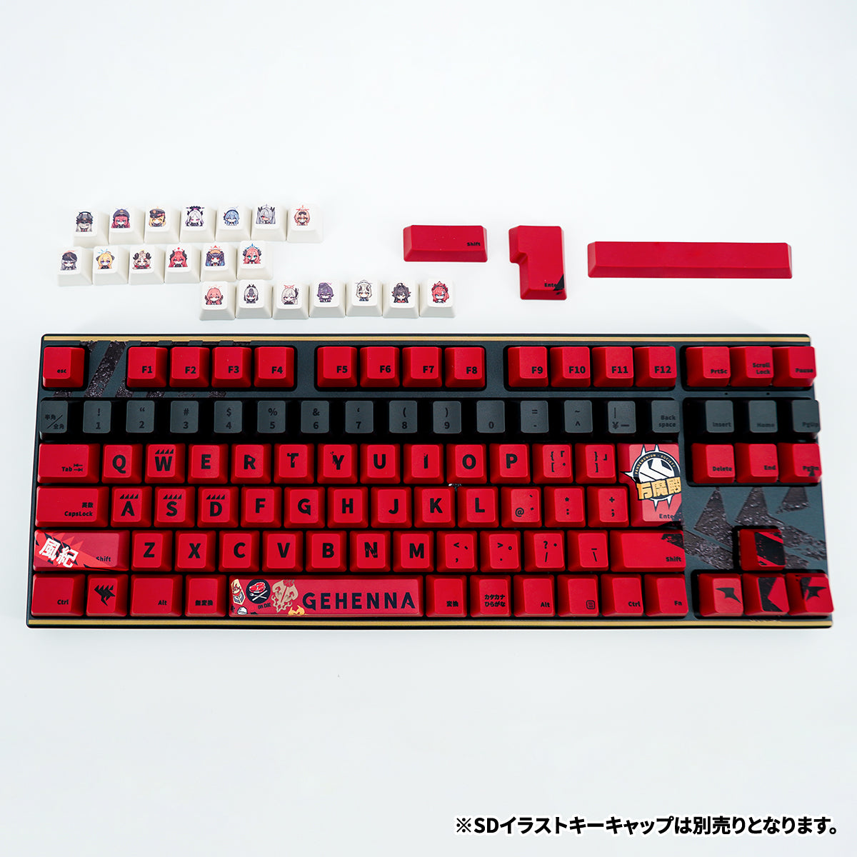 ふもコレ×ブルーアーカイブ キーボード ゲヘナ学園 日本語配列