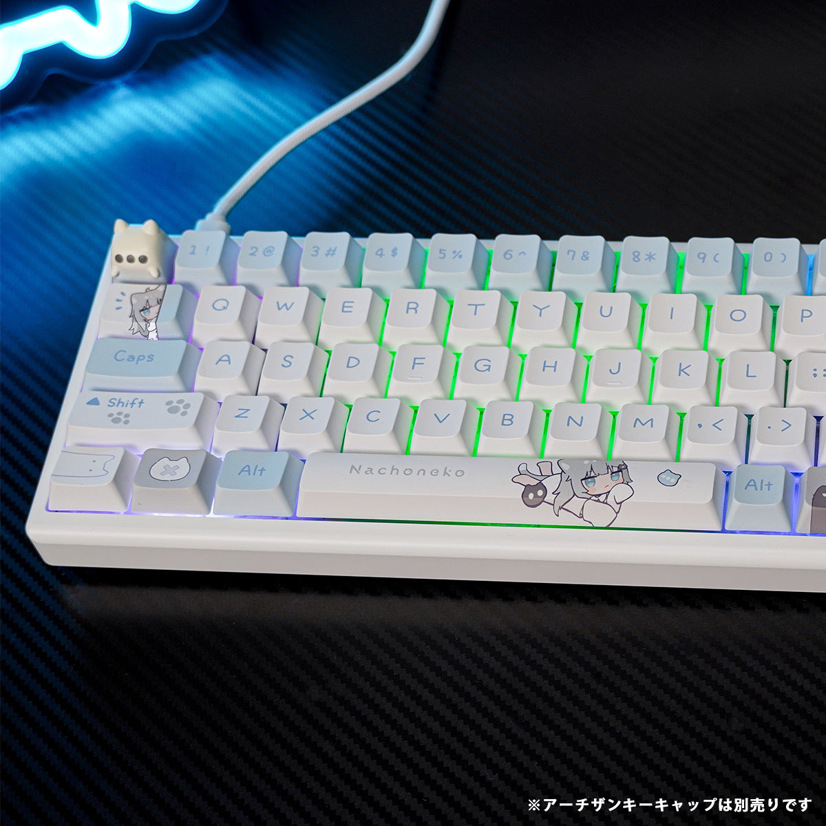 FumoColle x Nachoneko Keyboard English Layout (Base Model Arbiter Studio Polar 65 Pro)