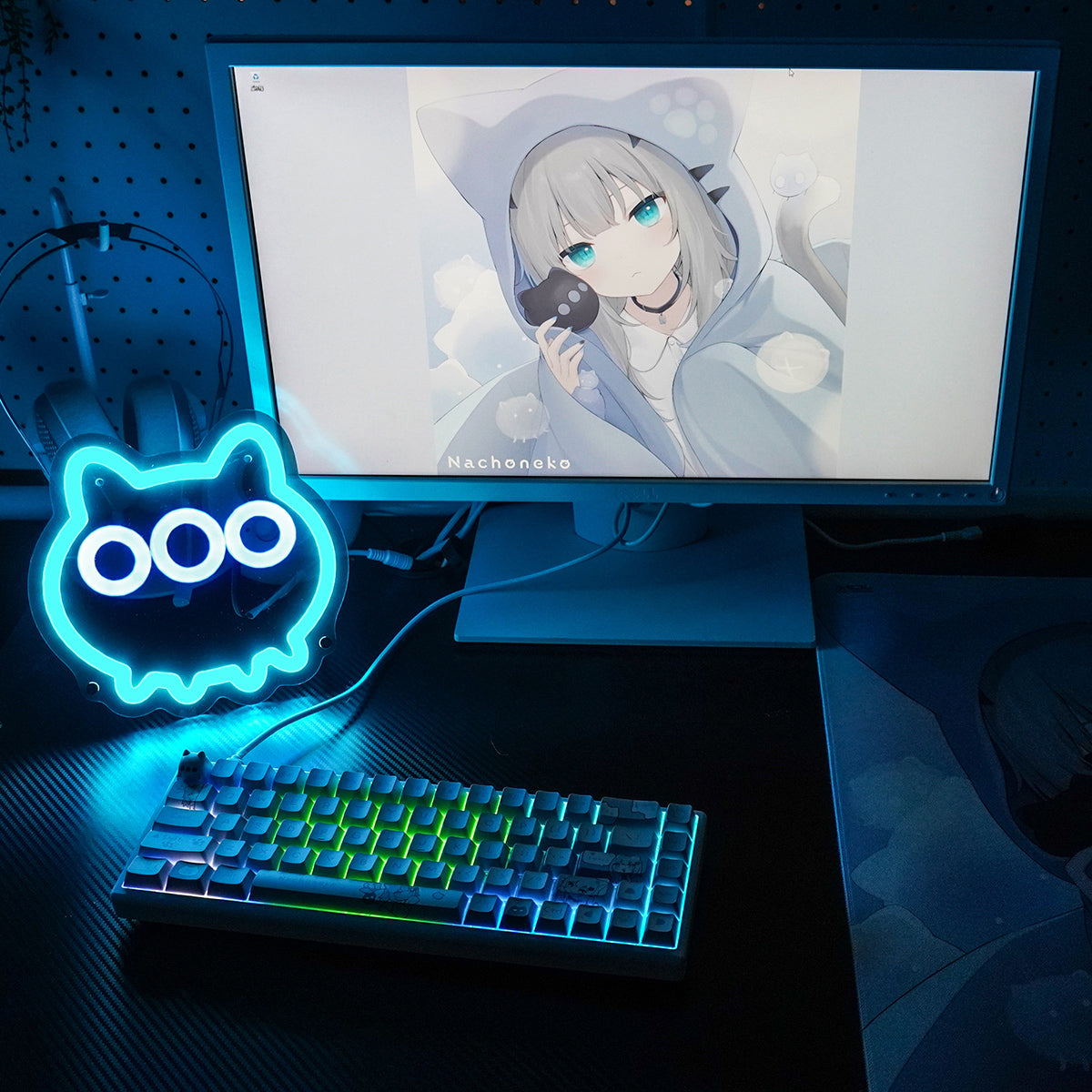 FumoColle x Nachoneko Keyboard English Layout (Base Model Arbiter Studio Polar 65 Pro)