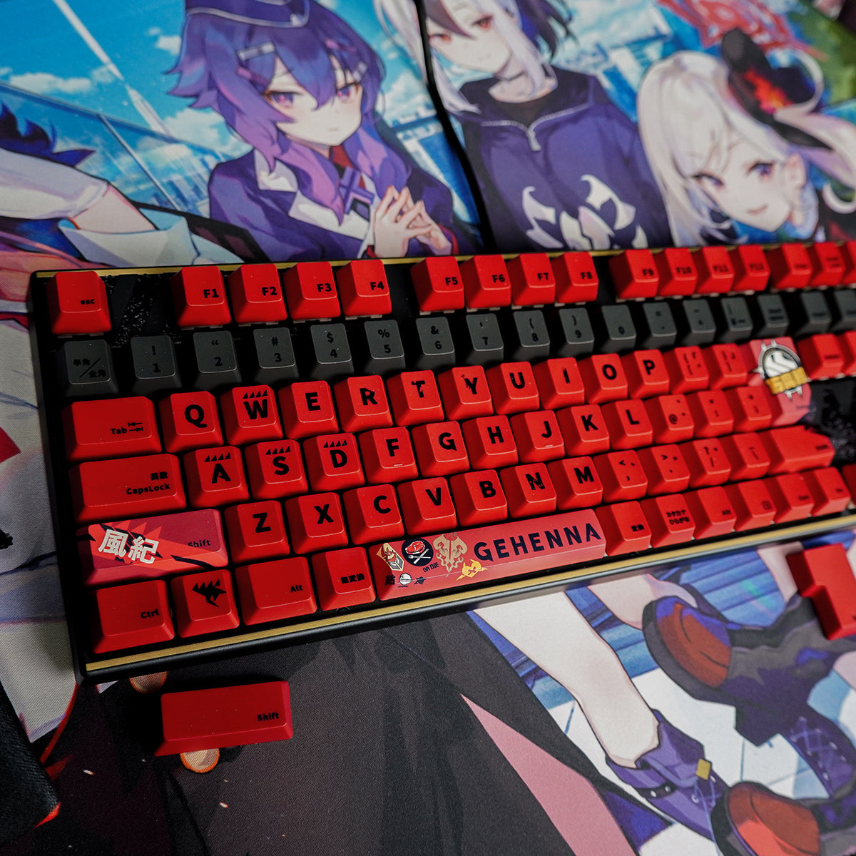 ふもコレ×ブルーアーカイブ キーボード ゲヘナ学園 日本語配列