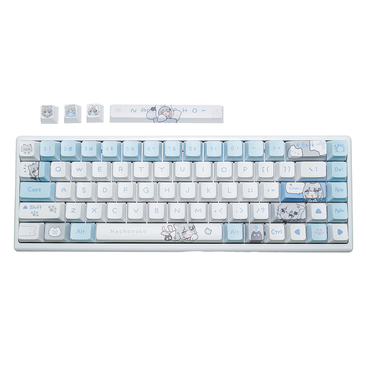 FumoColle x Nachoneko Keyboard English Layout (Base Model Arbiter Studio Polar 65 Pro)