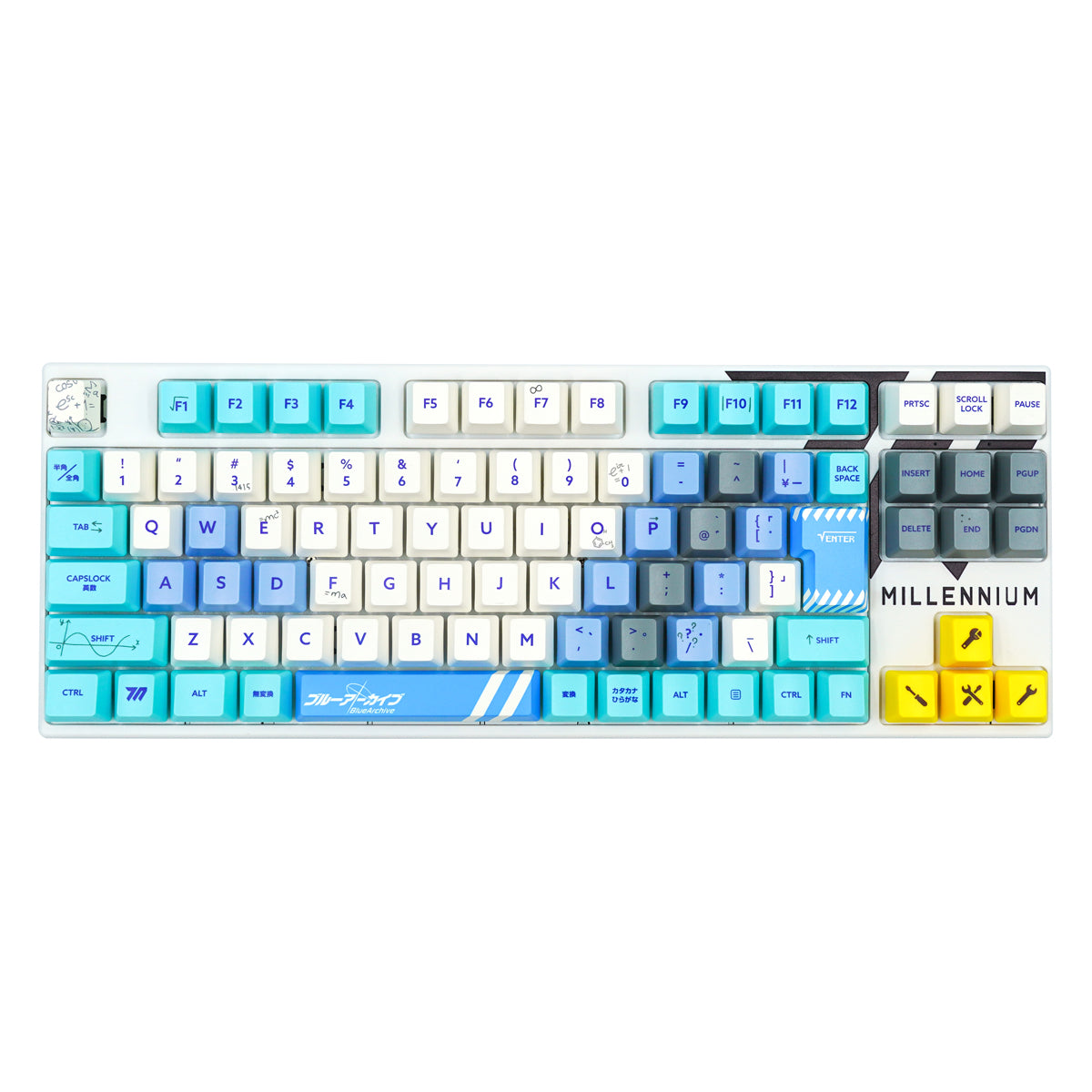 ふもコレ×ブルーアーカイブ キーボード ミレニアムサイエンススクール 