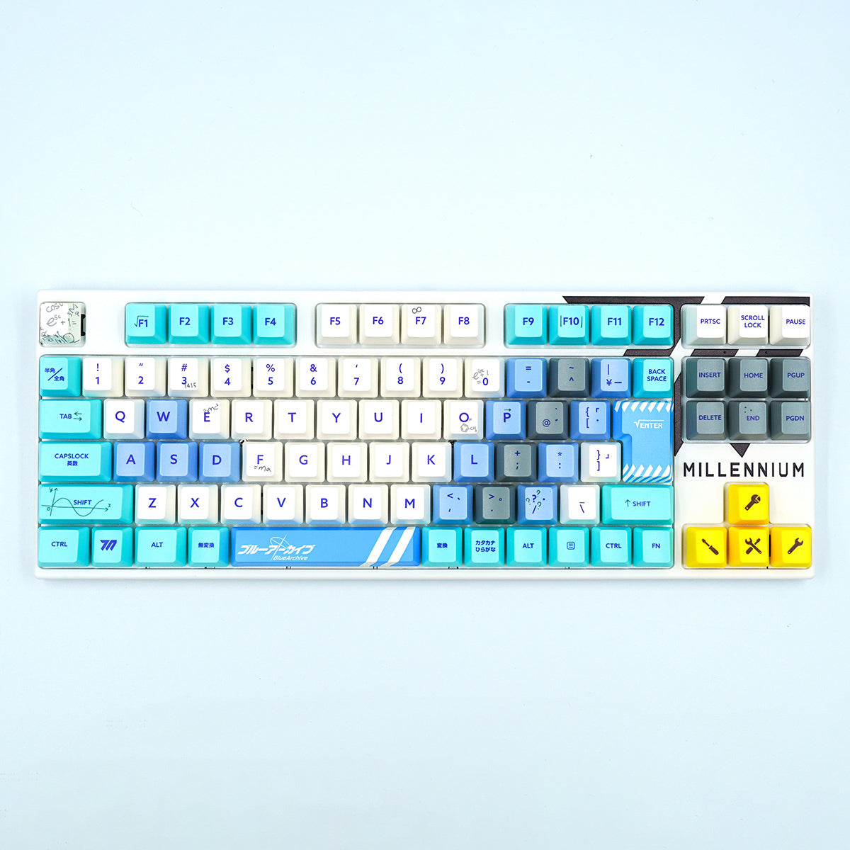 ブルーアーカイブ × ふもコレ キーボード ミレニアムサイエンススクール VARMILO 日本語配列 80%