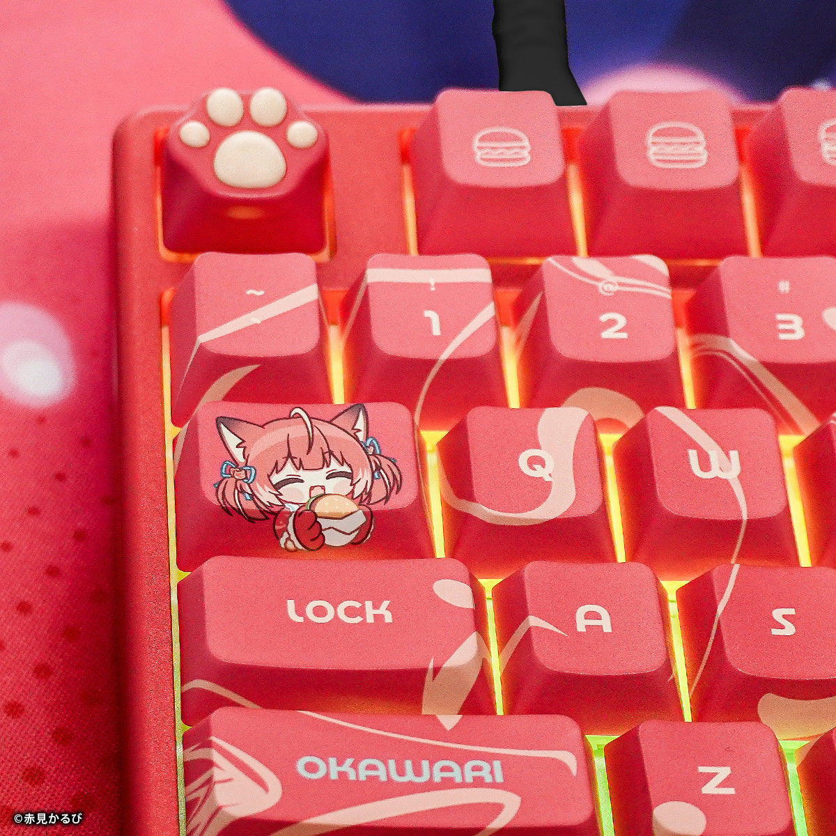 赤見かるび × ふもコレ 肉球キーキャップ(ZOMO PLUS)