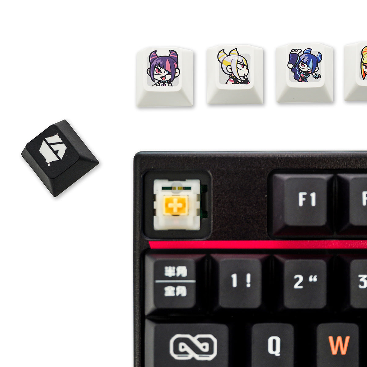 ふもコレ × STREET FIGHTER 6 キーキャップセット ジュリ