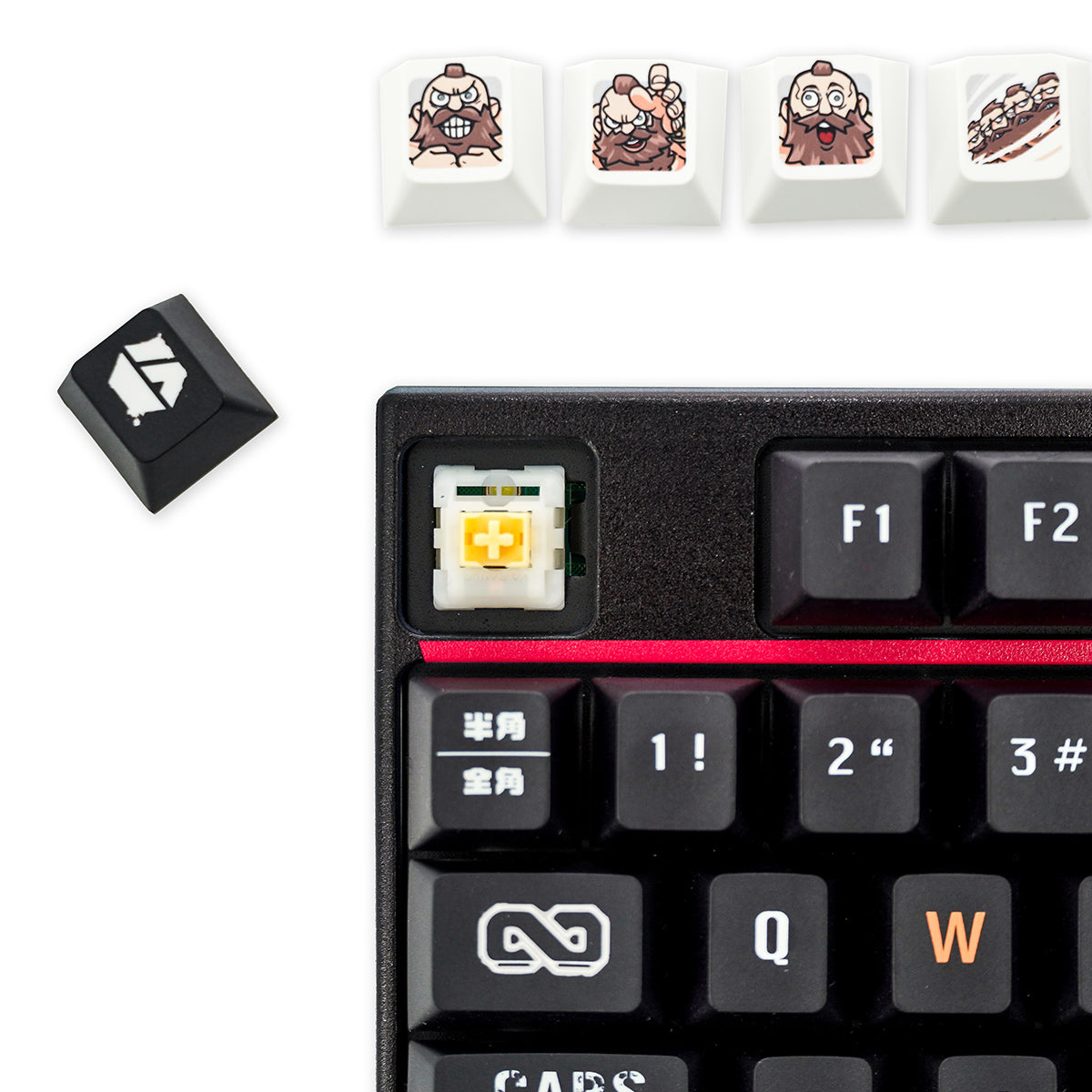 FumoColle x Street Fighter 6 Keycap Set Zangief