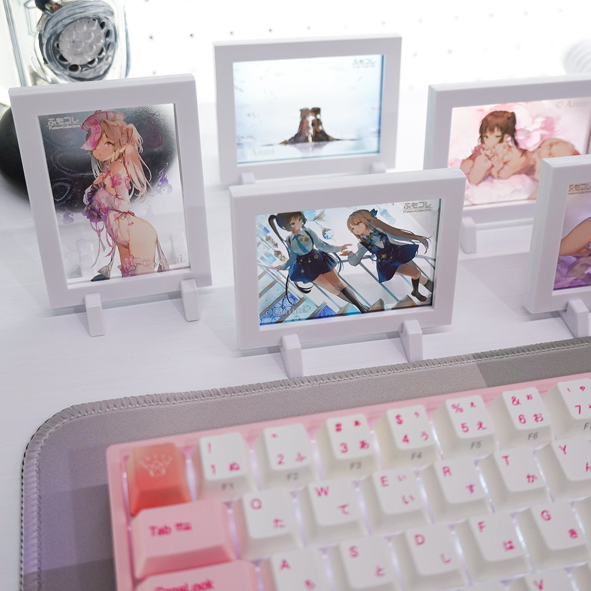 FumoColle x Anmi Acrylic Magnet Frame - Pink Jiangshi -