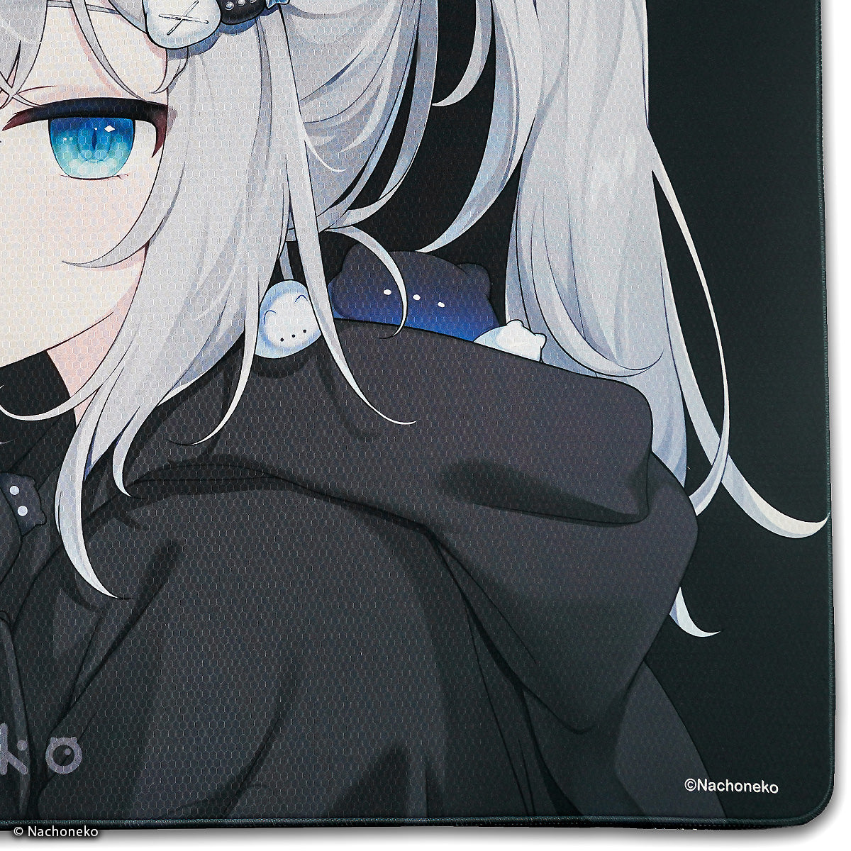 Nachoneko × ふもコレ ゲーミングマウスパッド Black (ベースモデル X-raypad Unique Heavy Bee S)