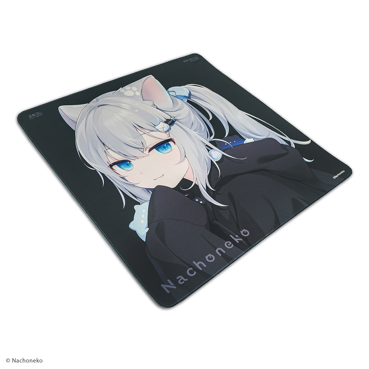 Nachoneko × ふもコレ ゲーミングマウスパッド Black (ベースモデル X-raypad Unique Heavy Bee S)