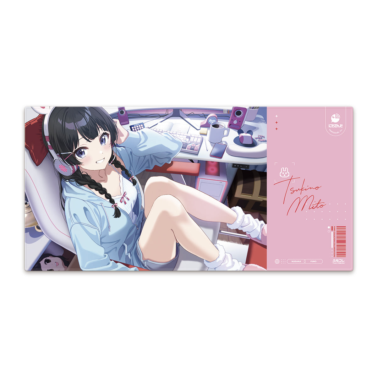 にじさんじ × ふもコレ ゲーミングマウスパッド 月ノ美兎 2XL｜ふも 