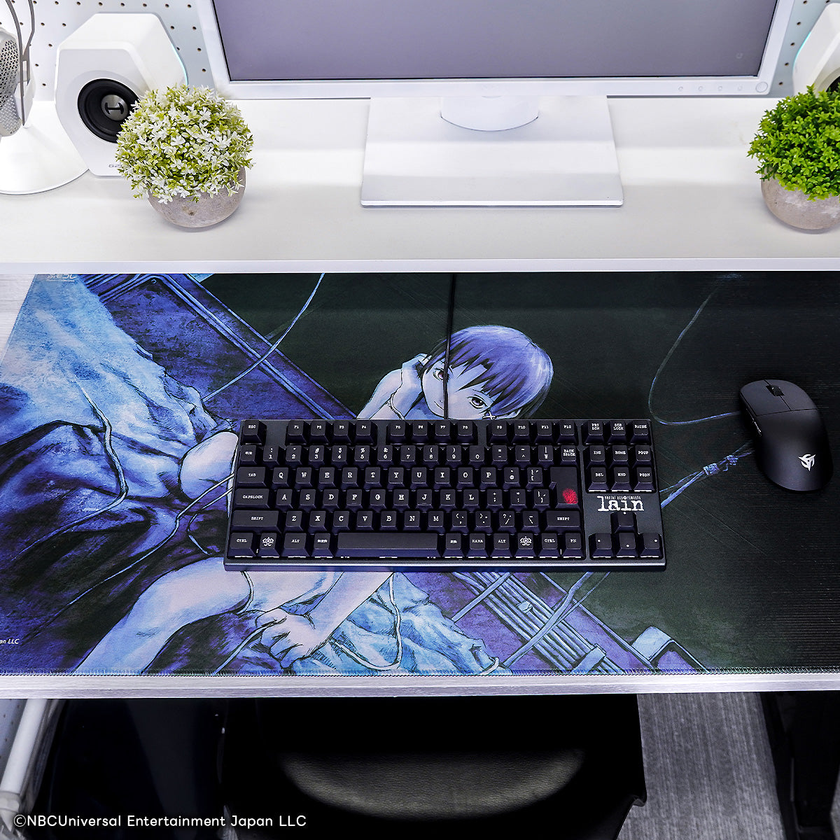 serial experiments lain × ふもコレ ゲーミングマウスパッド 2XL (Odin Gaming)