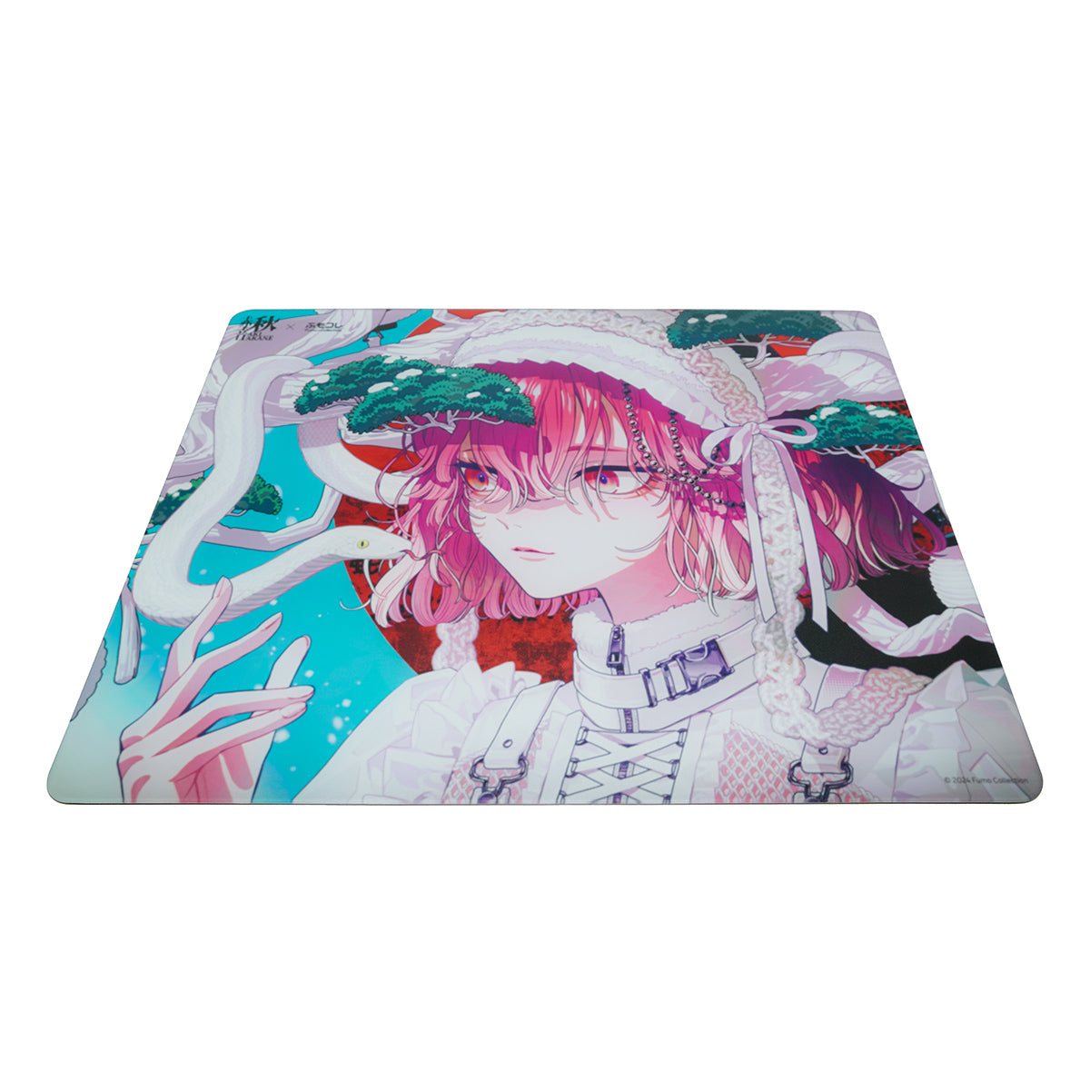 ふもコレSEASONS × 秋赤音 Dream Gamer 雷 ガラスマウスパッド 24冬【他商品との同梱不可】