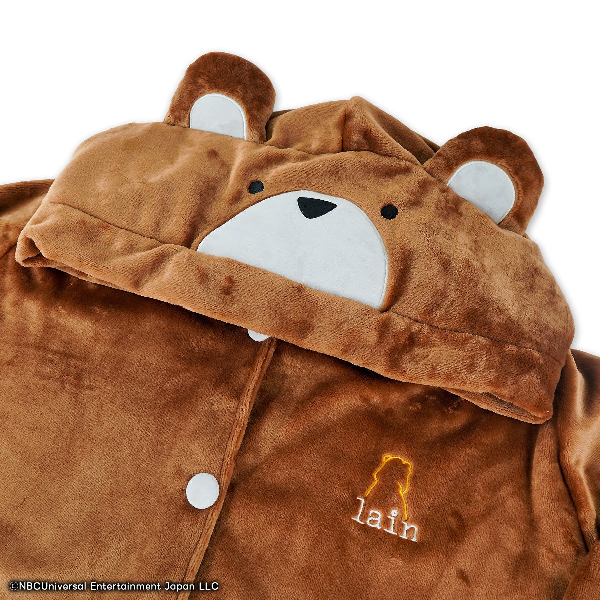 serial experiments lain × ふもコレ 玲音のクマパジャマモチーフ着る毛布